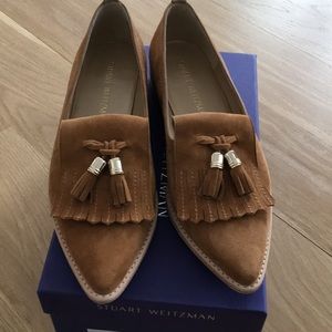 Stuart Weitzman Verve camel suede loafer